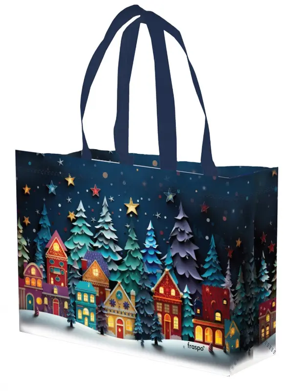 Zdjęcie produktu Torba Świąteczna Prezentowa Śnieżny Zakątek 8L 34x10x25 PP