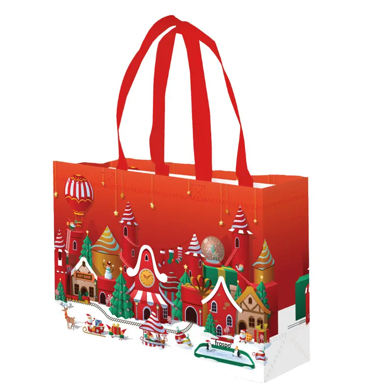 Zdjęcie produktu Torba Świąteczna Prezentowa Świąteczny Jarmark 8L 34x10x25 PP