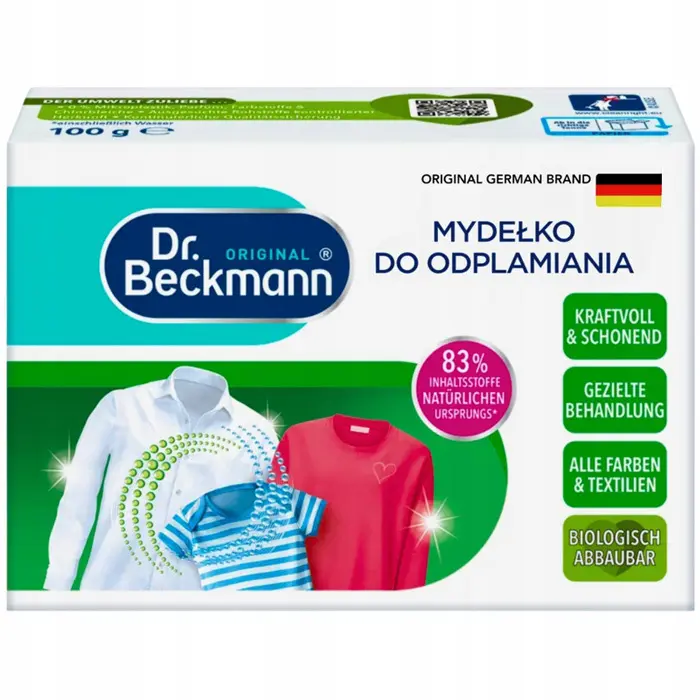 Zdjęcie produktu Dr.Beckmann Mydełko Na Plamy do Odplamiania 100g Zapierania Usuwania Plam