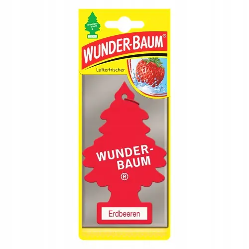 Zdjęcie produktu WUNDER-BAUM Choinka Zapach Samochodowy Tuskawka 8 tyg.