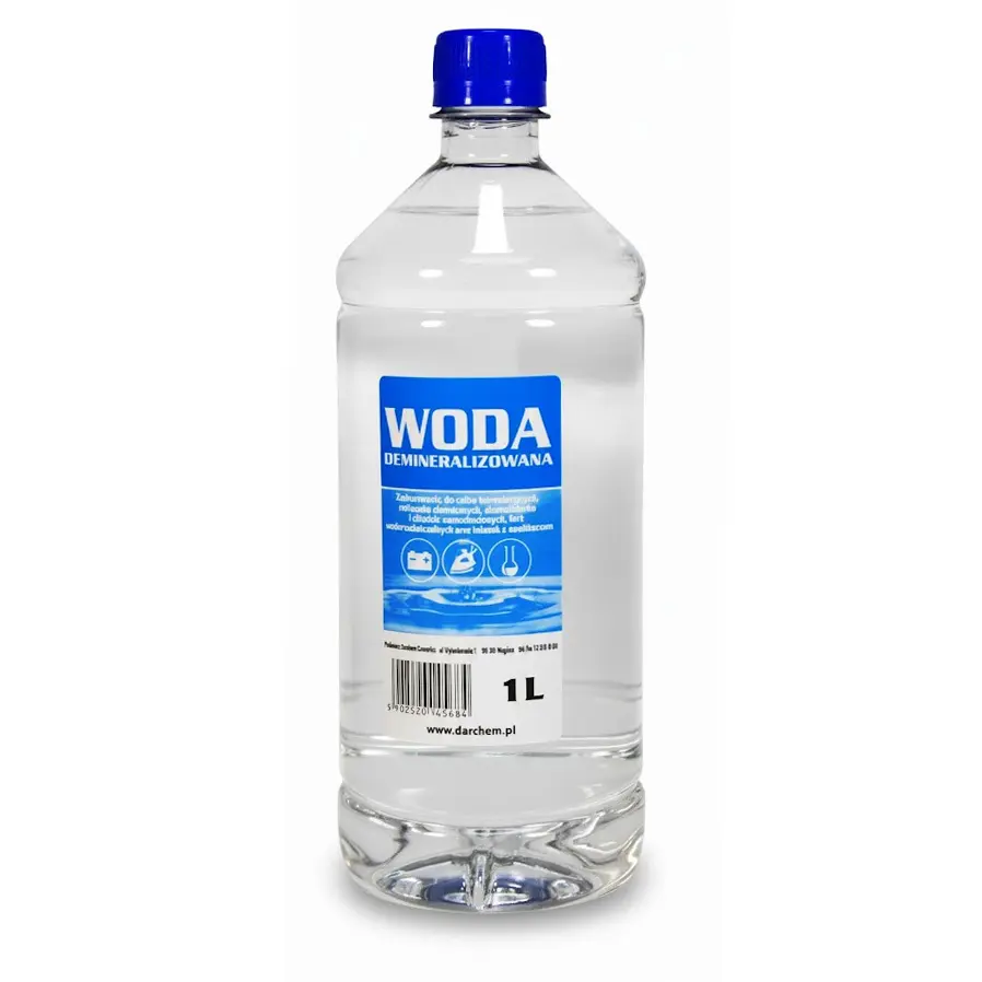 Zdjęcie produktu WODA DEMINERALIZOWANA Destylowana Czysta 1L
