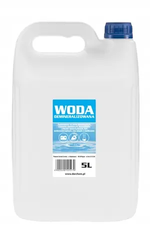 Zdjęcie produktu WODA DEMINERALIZOWANA Destylowana Czysta 5L