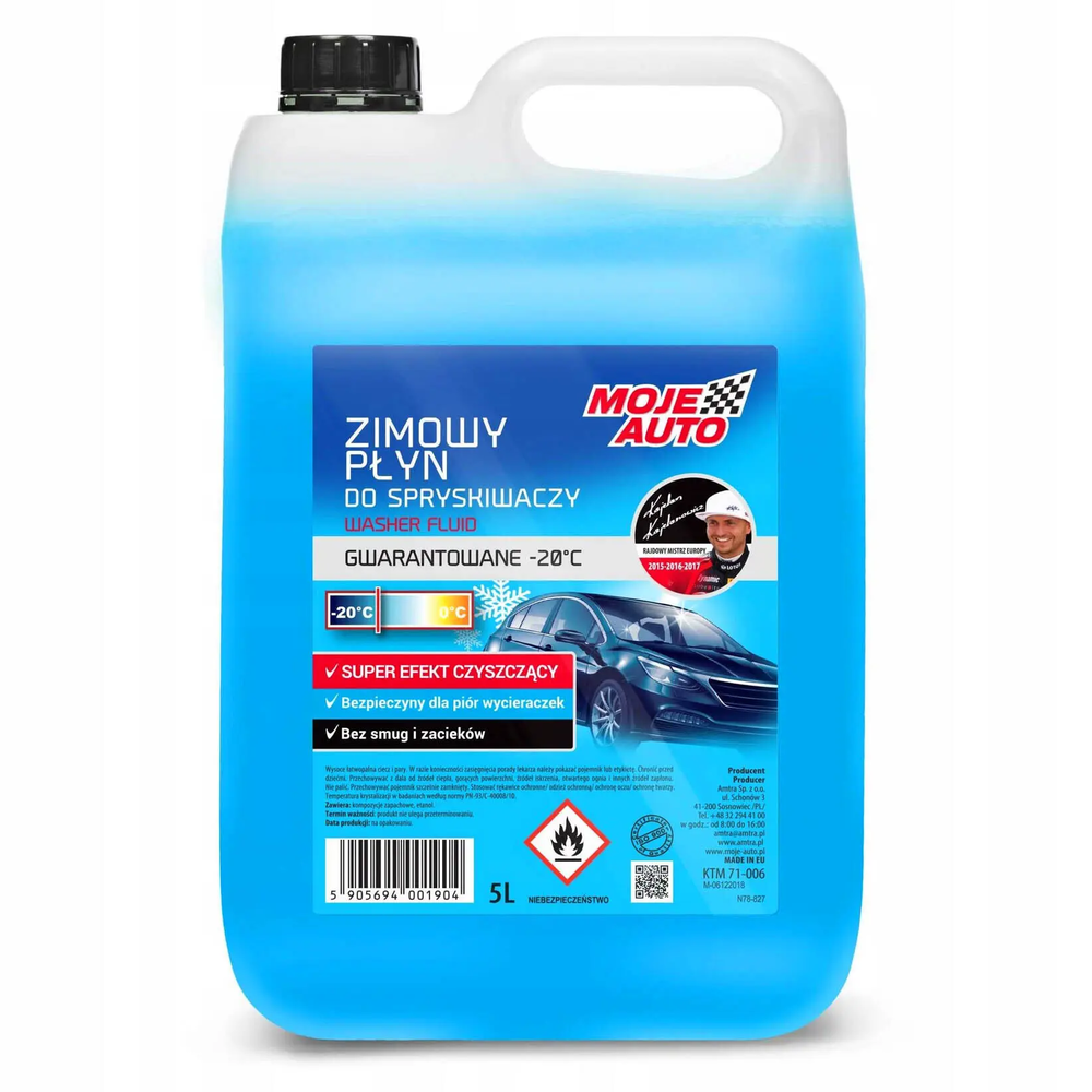Zdjęcie produktu Płyn do Spryskiwaczy Moje Auto Zimowy -20°C 5L