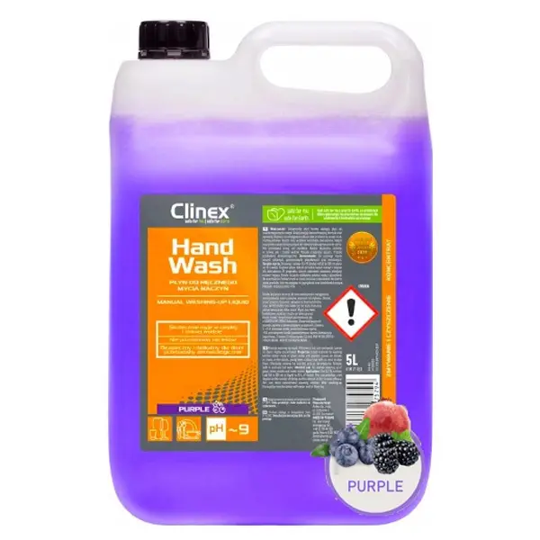 Zdjęcie produktu Płyn do naczyń Clinex Handwash purple 5L Gastronomia Skoncentrowany EKO