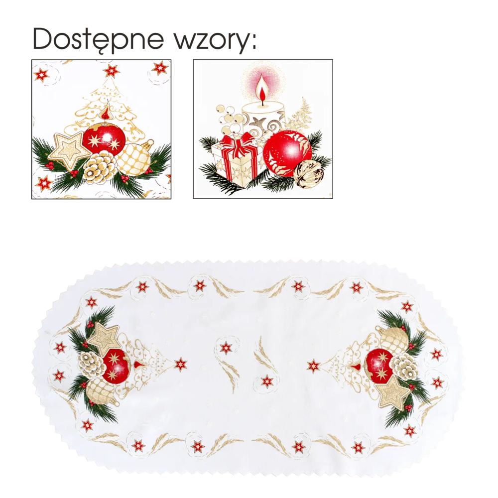 Zdjęcie produktu Serweta Świąteczna Bieżnik 40x80 cm Boże Narodzenie 1 szt.