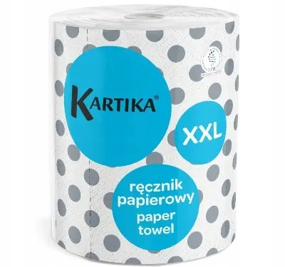 Zdjęcie produktu Ręcznik Papierowy Kartika Silve 3 Warstwy 200 listków Mega Chłonny