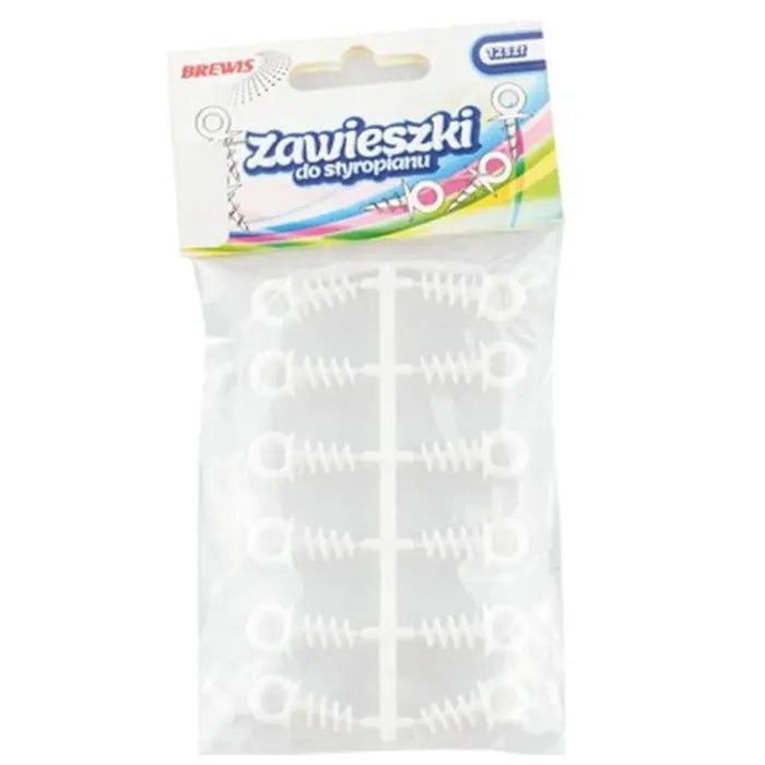 Zdjęcie produktu Zawieszki do Styropianu Haczyki Plastikowe DIY Kreatywne 12 sztuk