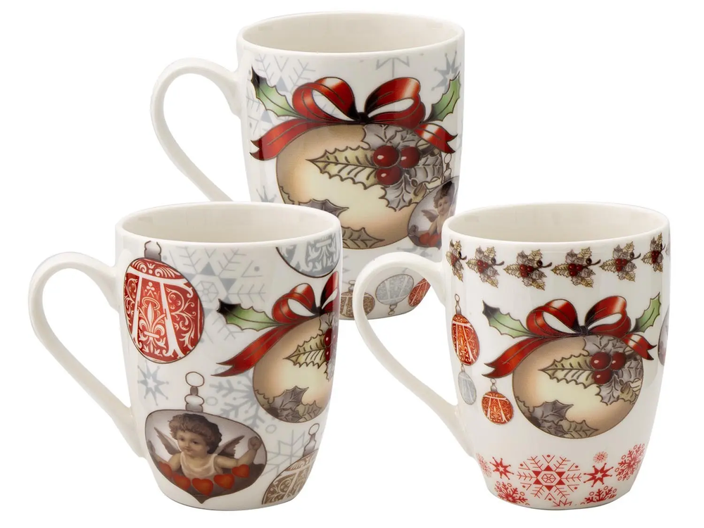 Zdjęcie produktu Kubek Ceramiczny Świąteczny 350ml Porcelana Zmywarka Mikrofala Prezent