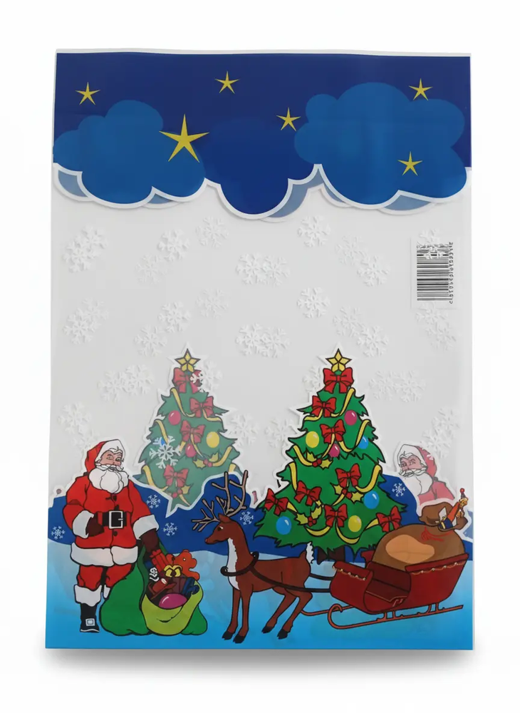 Zdjęcie produktu Woreczek Foliowy Świąteczny Mikołaj 30x40cm Torebka Celofan 50szt.