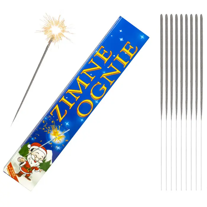 Zdjęcie produktu Zimne Ognie 16 cm Na Sylwestra Nowy Rok 10 Sztuk