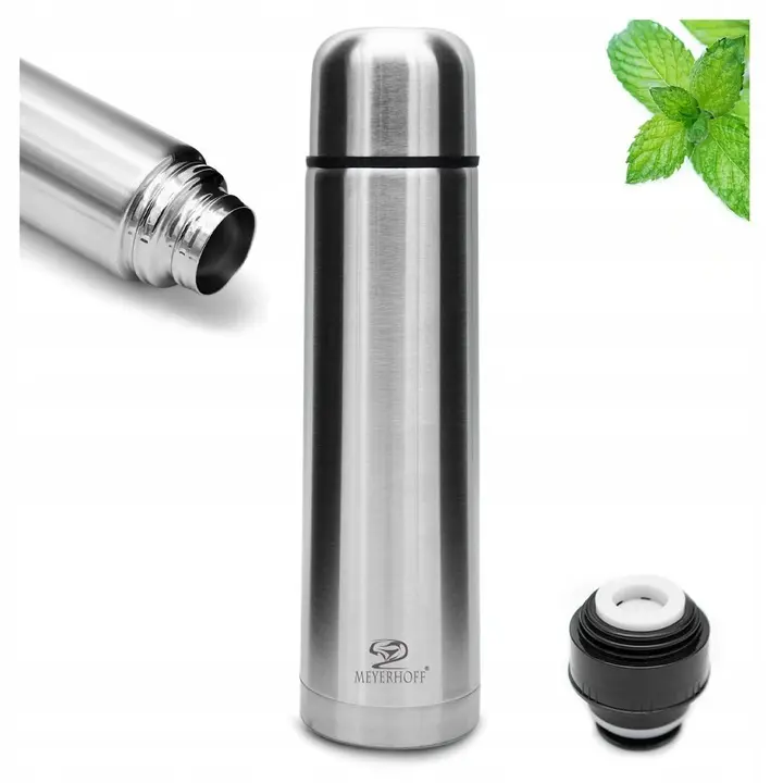 Zdjęcie produktu Termos Stalowy z kubkiem Turystyczny Meyerhoff 350ML INOX Stal Niemiecka Marka 6H