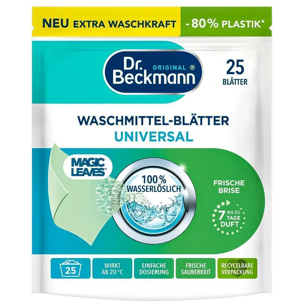 Zdjęcie produktu Dr.Beckmann Listki Do Prania Uniwersalne 25szt 20°C