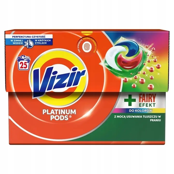 Zdjęcie produktu Kapsułki Vizir Do Prania Koloru Kapsuły Detergent Power 25 Sztuk