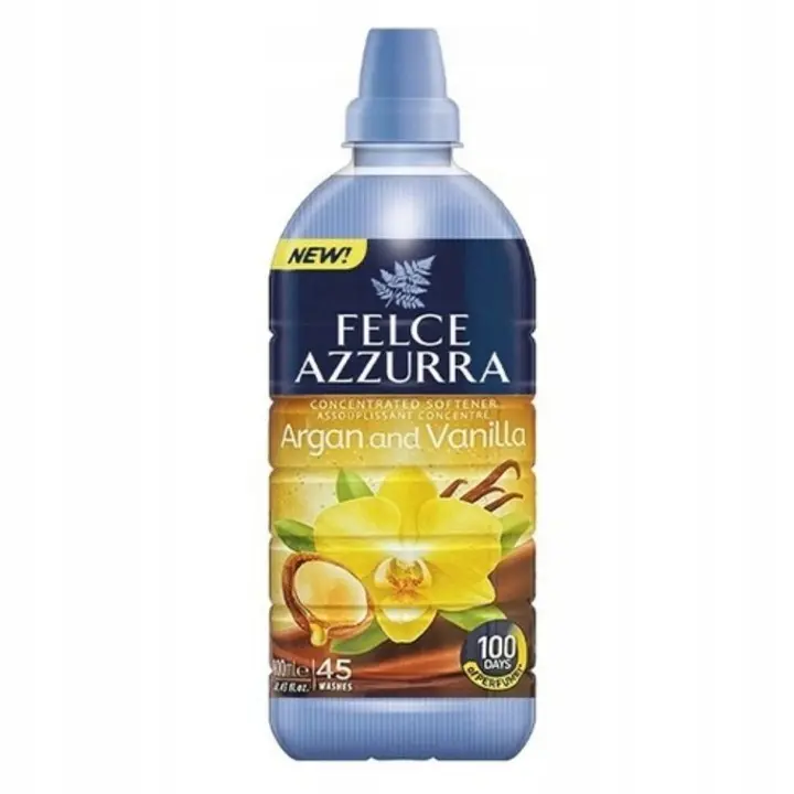 Zdjęcie produktu Płyn do Płukania Tkanin Felce Azzurra Argan Vanilla Koncentrat 900ml 45 Płukań