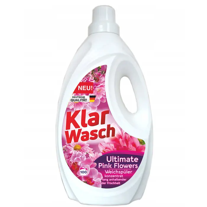 Zdjęcie produktu Płyn do Płukania Tkanin Klar Wasch Pink Flowers Koncentrat 100 Prań 4L