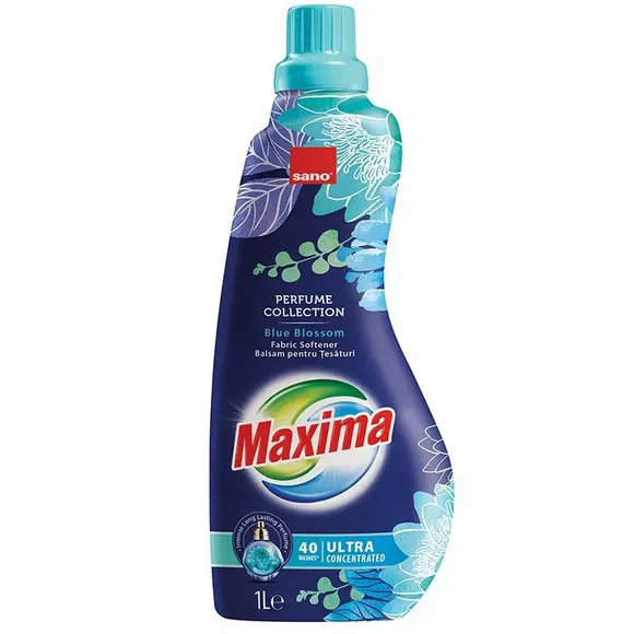 Zdjęcie produktu Płyn do Płukania Tkanin dla SANO Maxima Koncentrat Blue Blossom Luksusowy Zapach 40 Prań  1L 