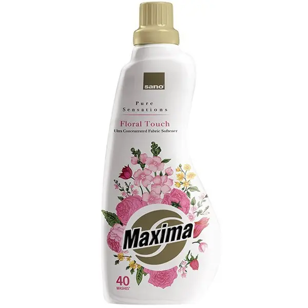 Zdjęcie produktu Płyn do Płukania Tkanin SANO Maxima Koncentrat Floral Touch Antystatyczny Luksus 40 Prań 1L