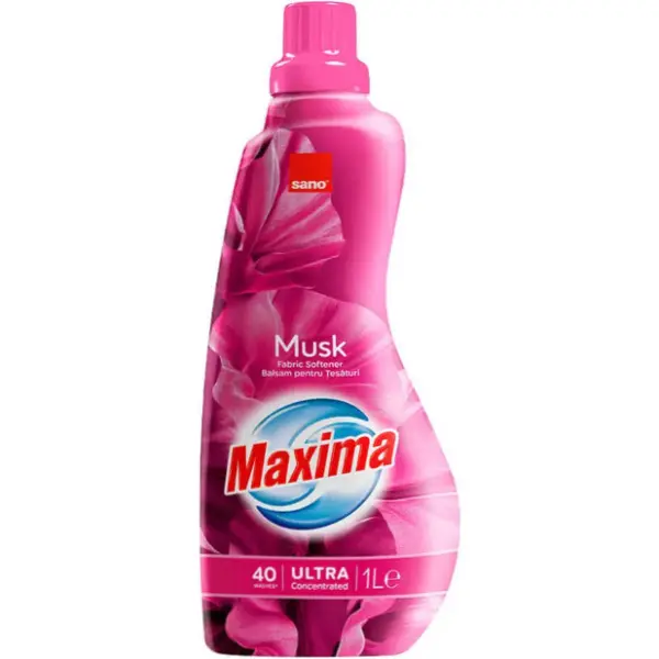 Zdjęcie produktu Płyn do Płukania Tkanin SANO Maxima Koncentrat MUSK Piżmo Luksusowy Zapach 40 Prań 1L 
