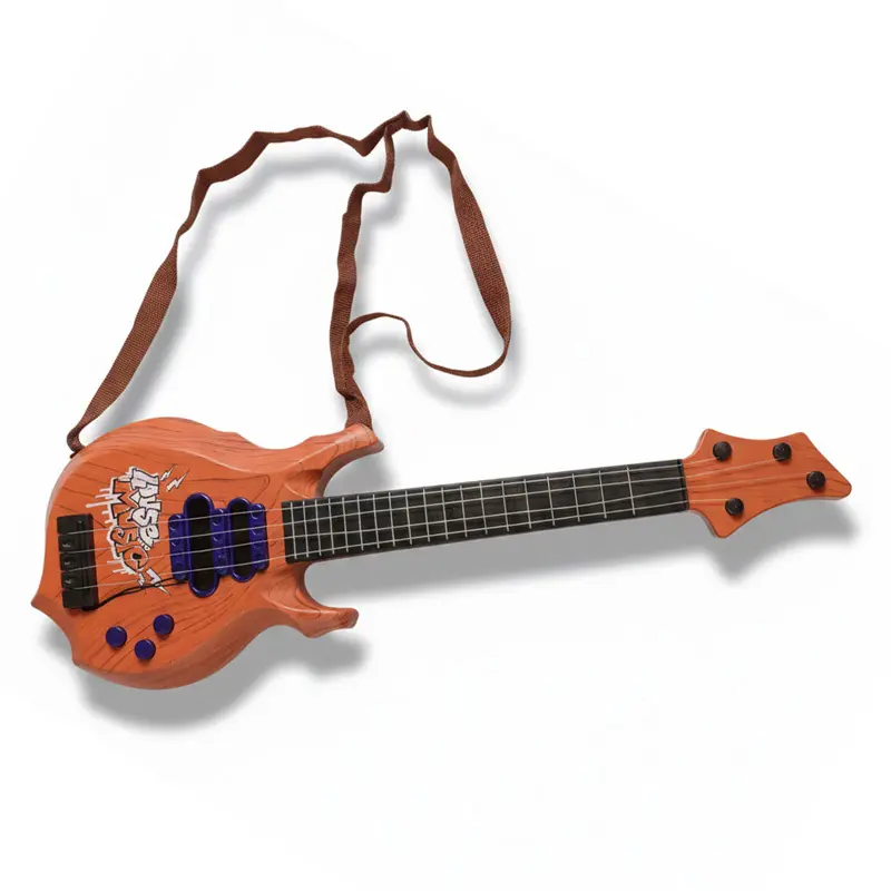 Zdjęcie produktu Gitara Zabawkowa Instrument 4 Struny Pokrowiec Lekka Maluch 49 cm 3+