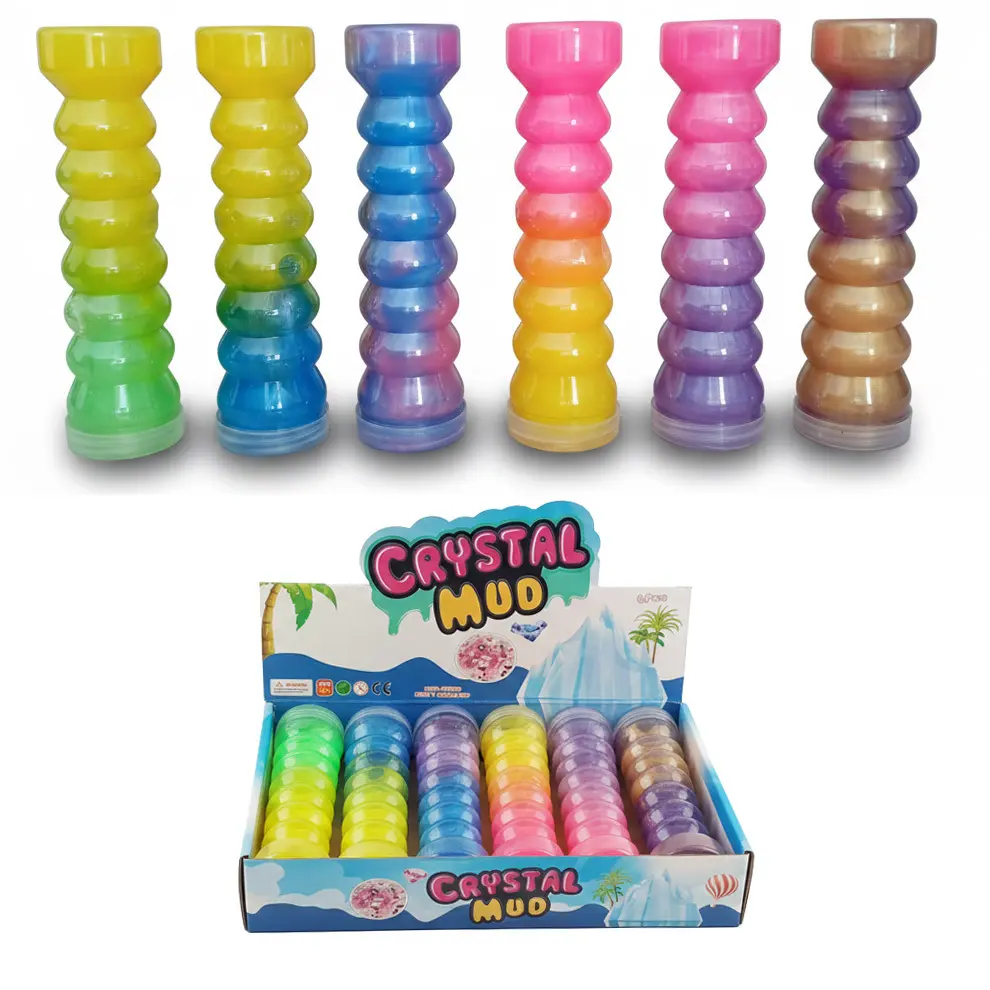 Zdjęcie produktu Masa Plastyczna Crystal Mud Slime Elastyczna 19cm 3+ mix kolorów 1 szt.