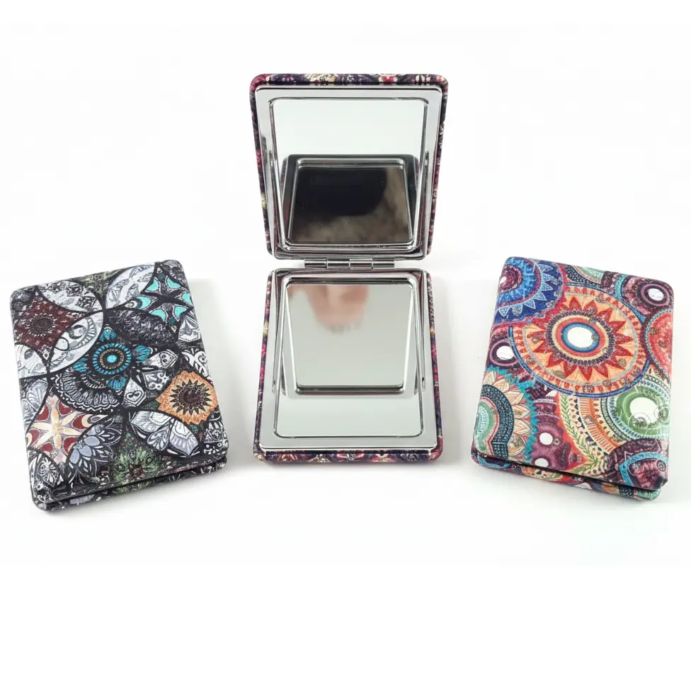 Zdjęcie produktu Lusterko Dwustronne dla Dziewczynek Mozaika Azules Indyjskie Brylanciki 8x6cm 3+ mix wzorów 1 szt.