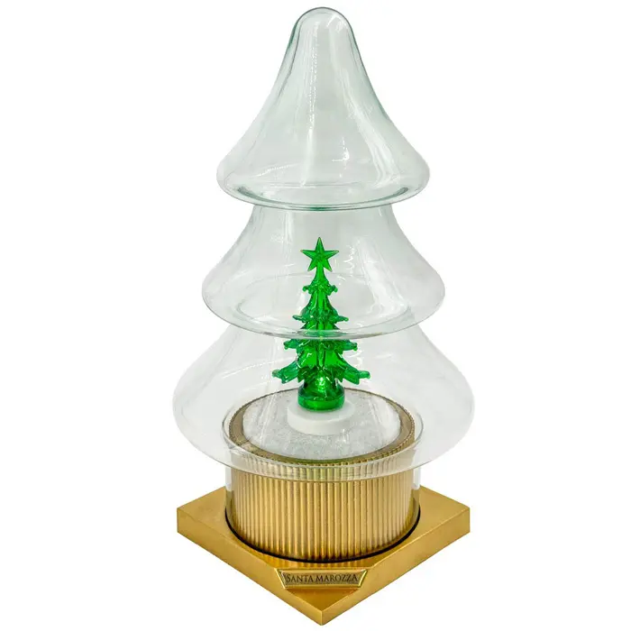 Zdjęcie produktu Znicz Świąteczny Duży LED Choinka Wymienna Na Baterie Lampion 35cm