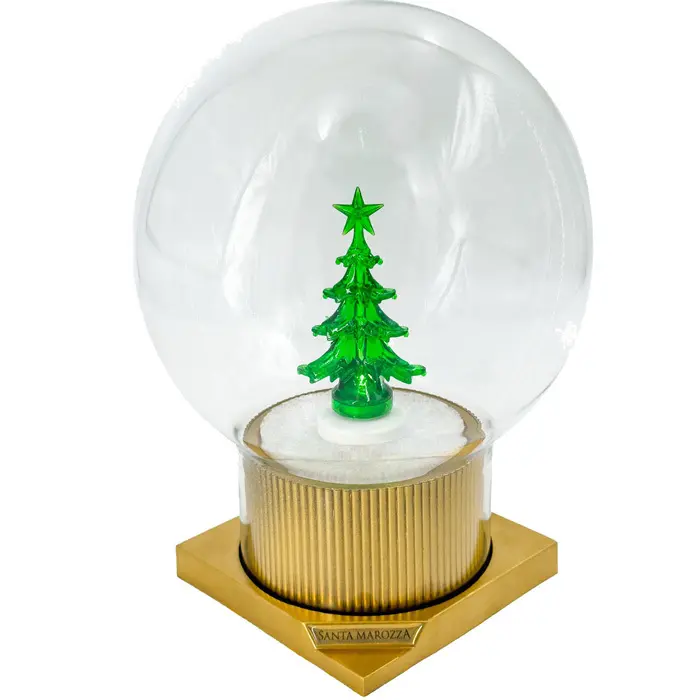 Zdjęcie produktu Znicz Świąteczny LED Kopuła Choinka Wymienna Lampion Na Baterie 29cm