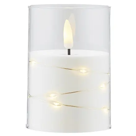 Zdjęcie produktu Świeca LED Wąska Z Łańcuchem Subito Bezpłomieniowa Dekoracja 10cm