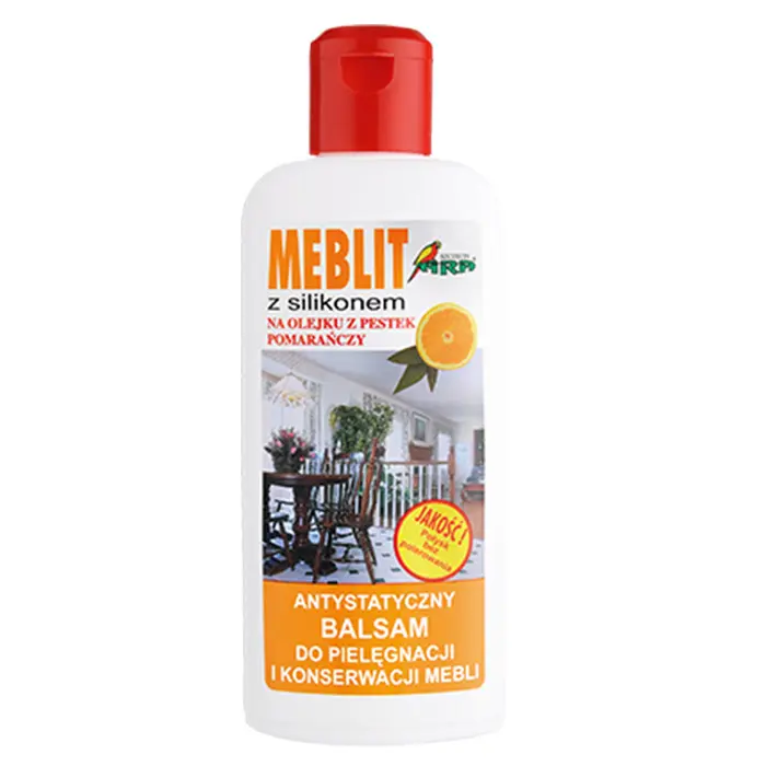 Zdjęcie produktu Balsam do mebli MEBLIT Antystatyczny Pielęgnacja Konserwacja Pomarańcza 150ml
