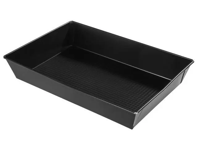 Zdjęcie produktu Blacha Fakturowana Non-Stick Do Ciasta Duża 36x24,5x6 cm Czarna
