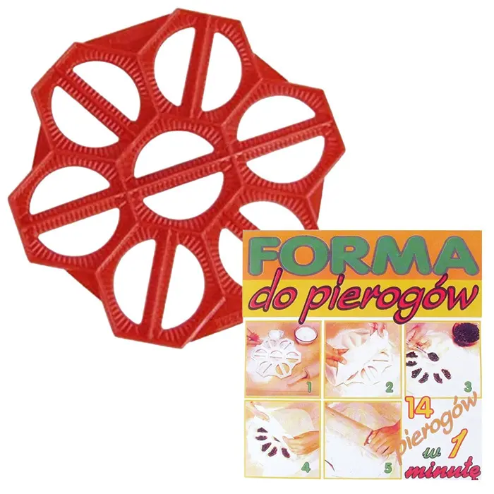 Zdjęcie produktu Forma Do Pierogów Lepienia Plastikowa Ręczna Na 14 Sztuk Szybka 24.5cm