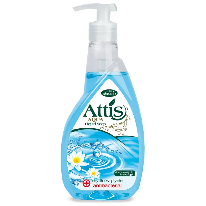 Zdjęcie produktu Mydło antybakteryjne ATTIS gliceryna pH neutralne do rąk ciała 400ml