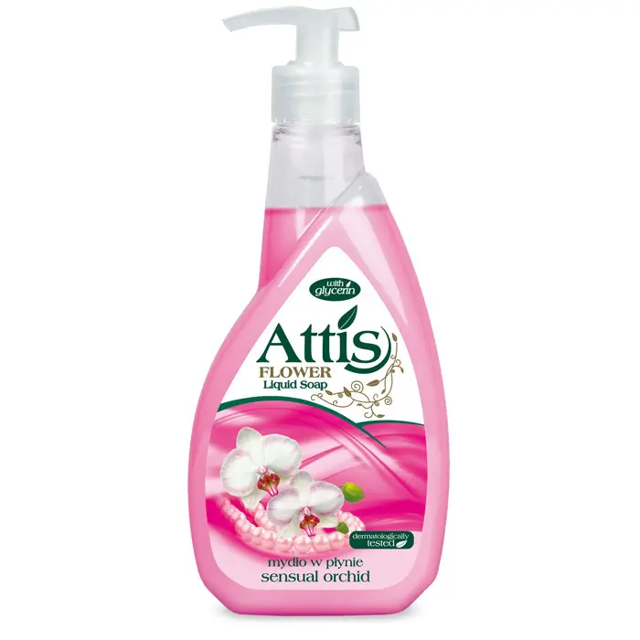 Zdjęcie produktu Mydło w płynie ATTIS Orchidea gliceryna pH neutralne dozownik 400ml