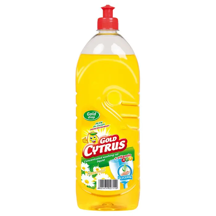 Zdjęcie produktu Płyn do naczyń Gold Cytrus Rumianek Gliceryna Witamina AEF Bez smug 1L