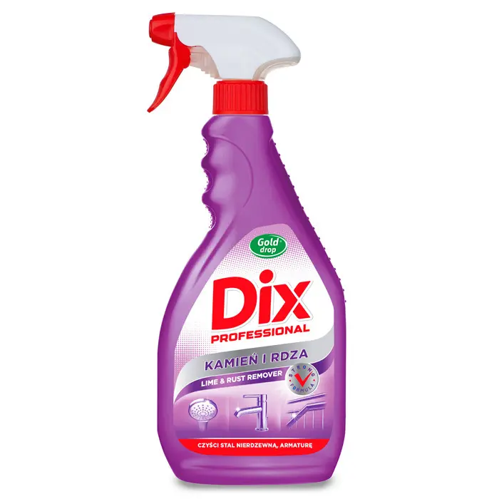 Zdjęcie produktu Płyn Odkamieniacz Dix KAMIEŃ I RDZA Armatura Baterie SPRAY 500ml