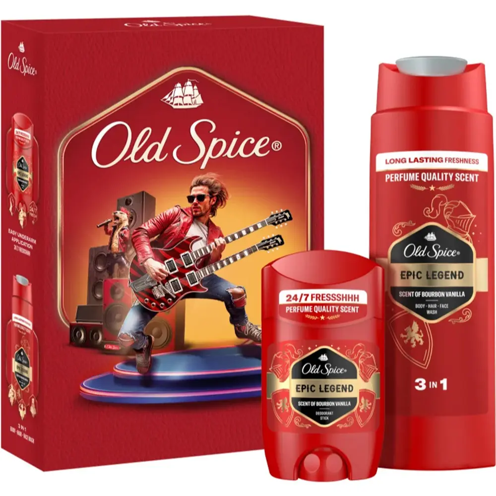 Zdjęcie produktu OLD SPICE EPIC LEGEND Zestaw Prezentowy Żel + Dezodorant Sztyft
