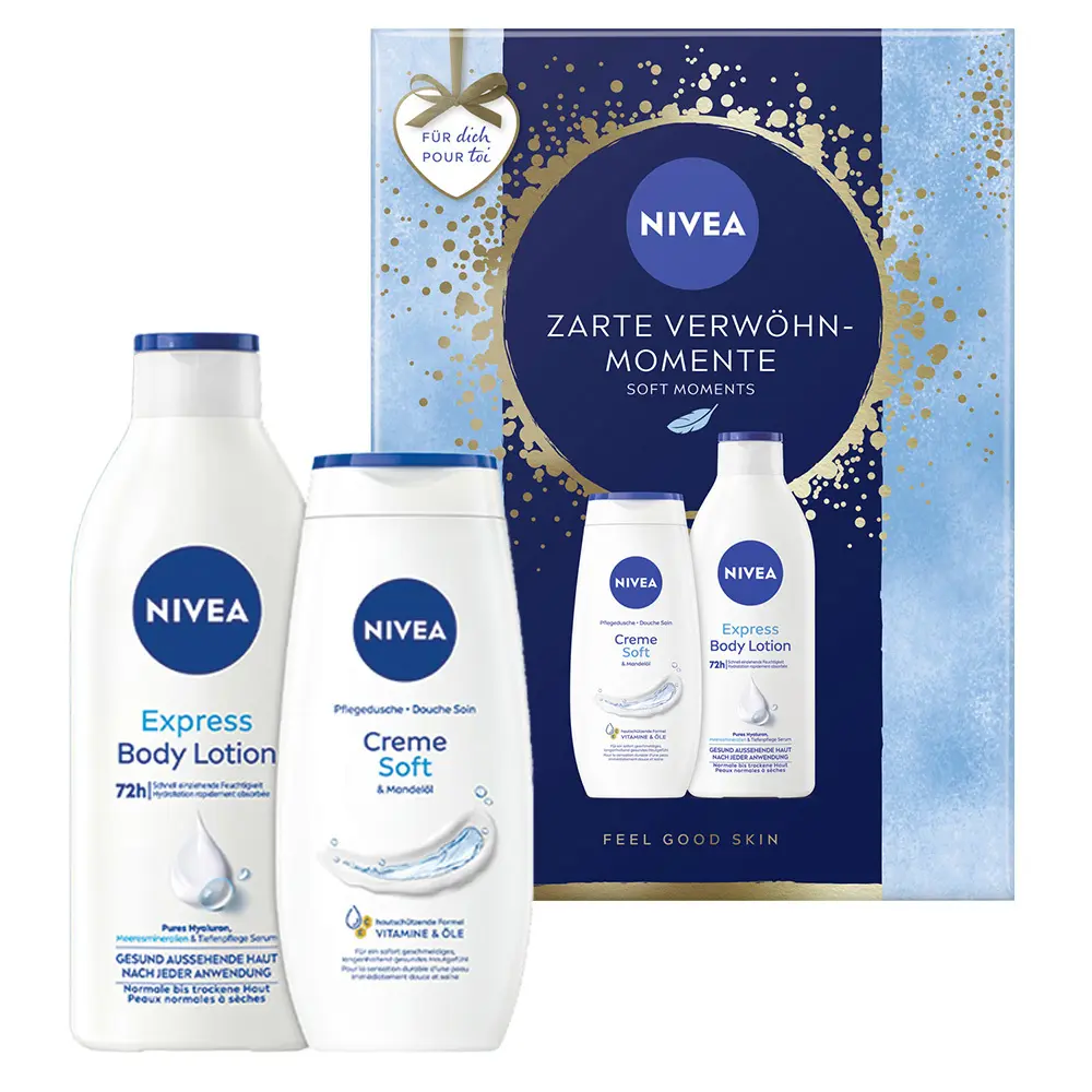 Zdjęcie produktu Zestaw NIVEA Soft Moments Damski Balsam Żel Pod Prysznic