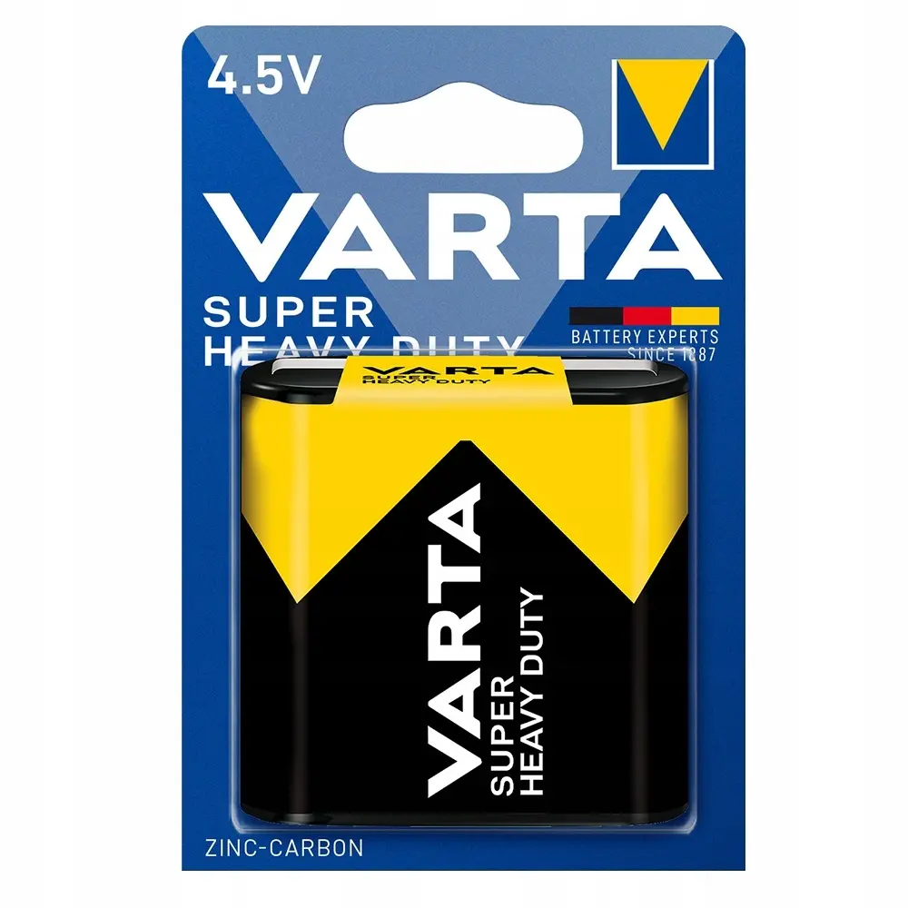 Zdjęcie produktu Bateria Płaska VARTA 3R12P Cynkowo-Węglowa 4.5V SUPERLIFE