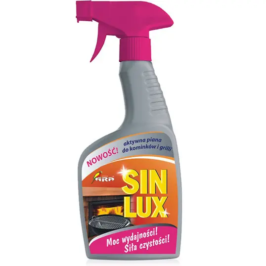 Zdjęcie produktu Aktywna piana Sin-Lux do szyb kominkowych grilla sadzy tłuszczu 0.5L 