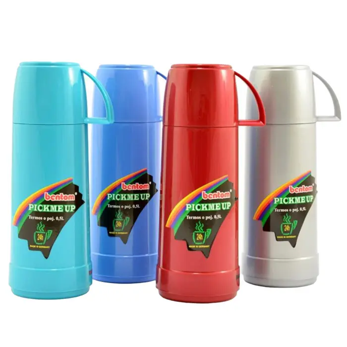 Zdjęcie produktu Termos BENTOM PICK ME UP z kubkiem szklany wkład kawa herbata 24h 0,5 L 1 szt.