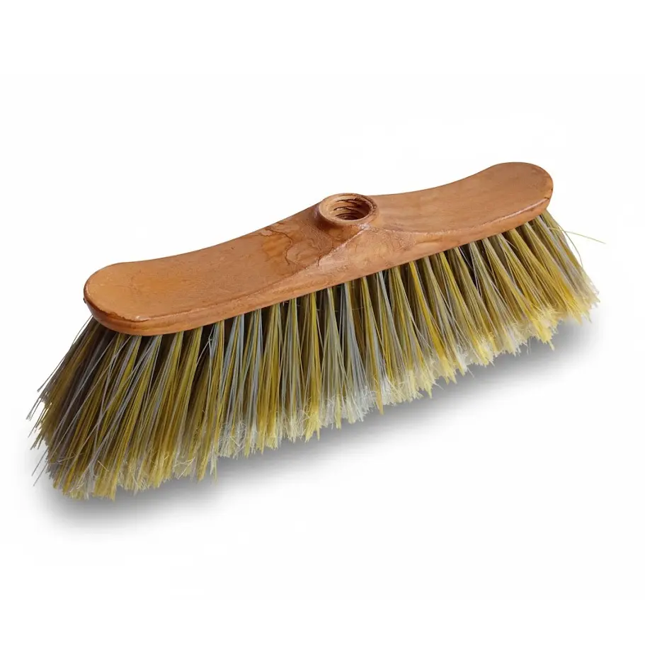 Zdjęcie produktu Miotła podłogowa Mirella drewniana szczotka gęste włosie zamiatacz 26,5 cm