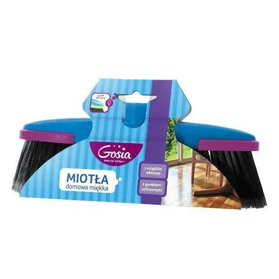 Zdjęcie produktu Miotła Gosia szczotka do zamiatania domowa miękka gęsta zapas bez kija 28 cm
