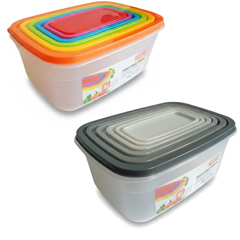 Zdjęcie produktu Pojemniki na żywność Ratan Emerald zestaw organizer pudełka komplet 6szt. mix kolor 1 kpl.