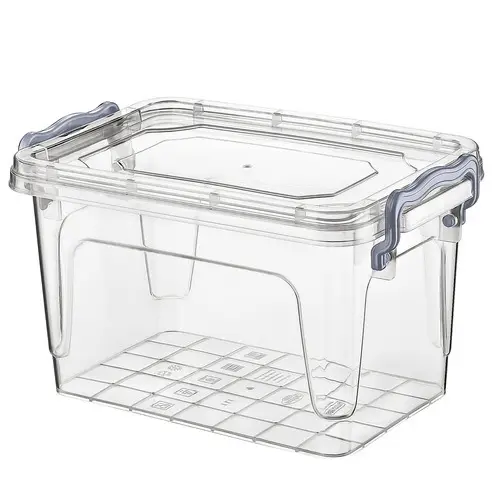 Zdjęcie produktu Pojemnik plastikowy Multibox organizer żywność klipsy szczelny 1 l