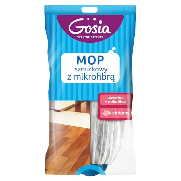 Zdjęcie produktu Mop sznurkowy z mikrofibrą zapas Gosia do mycia podłóg uniwersalny 