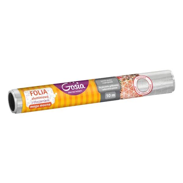 Zdjęcie produktu Folia aluminiowa Gosia mega mocna tłoczona rolka pieczenie grill 10m