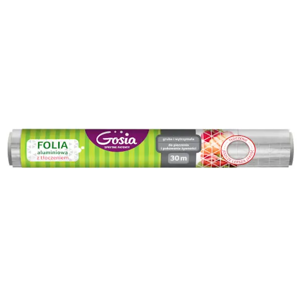 Zdjęcie produktu Folia aluminiowa Gosia tłoczona mega mocna rolka 30m