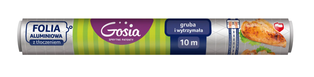 Zdjęcie produktu Folia aluminiowa Gosia tłoczona mega mocna rolka 10m