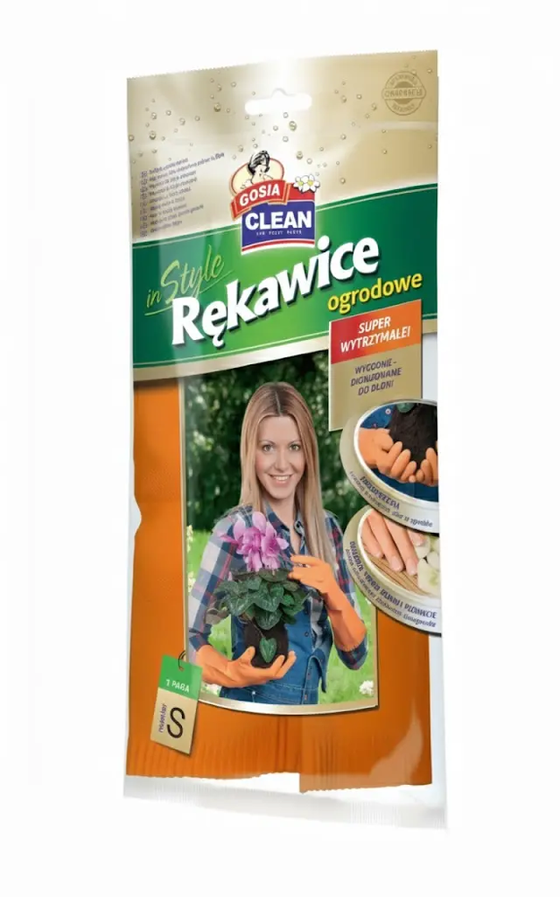 Zdjęcie produktu Rękawice ochronne Gosia Home Garden elastyczne zielone rozmiar S/M