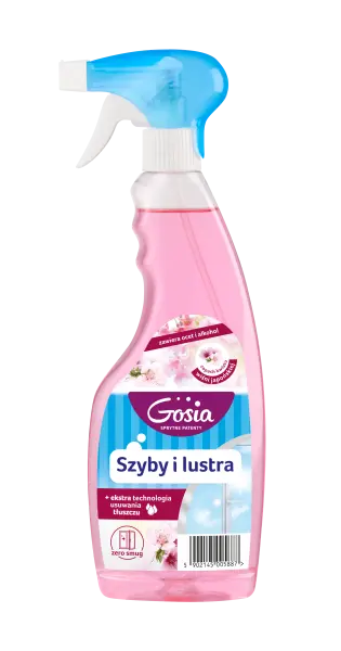 Zdjęcie produktu Płyn do szyb i luster Gosia kwiat wiśni spray połysk bez smug 500ml
